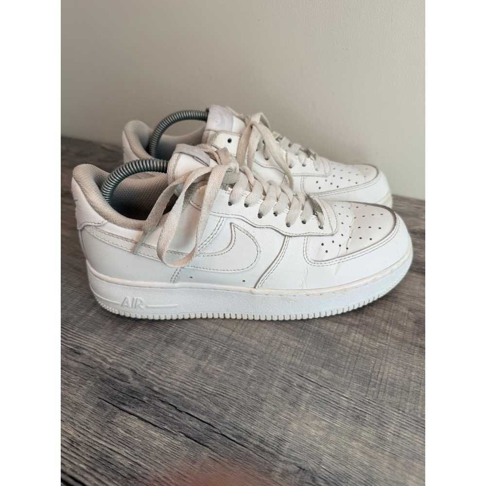 Nike Air Force 1 Low White Sneakers CW2288-111 Mens 8